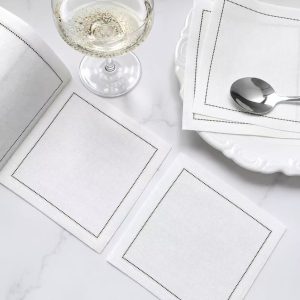 black color cloth napkin sustainable choice for your table