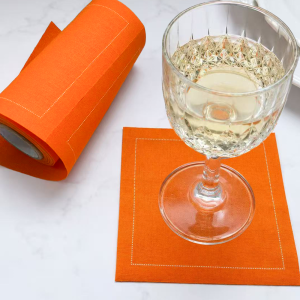 customizable white cloth napkin imprint your logo