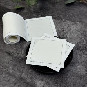 customizable white cloth napkin imprint your logo