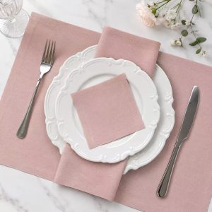 disposable folding cloth placemats for special celebration