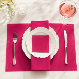 grey cotton placemats and coasters customizable (复制)